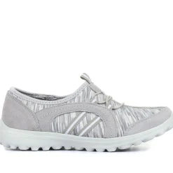 Lightweight Slip-On Trainers - Light Grey