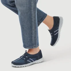 Lightweight Slip-On Trainers - Navy