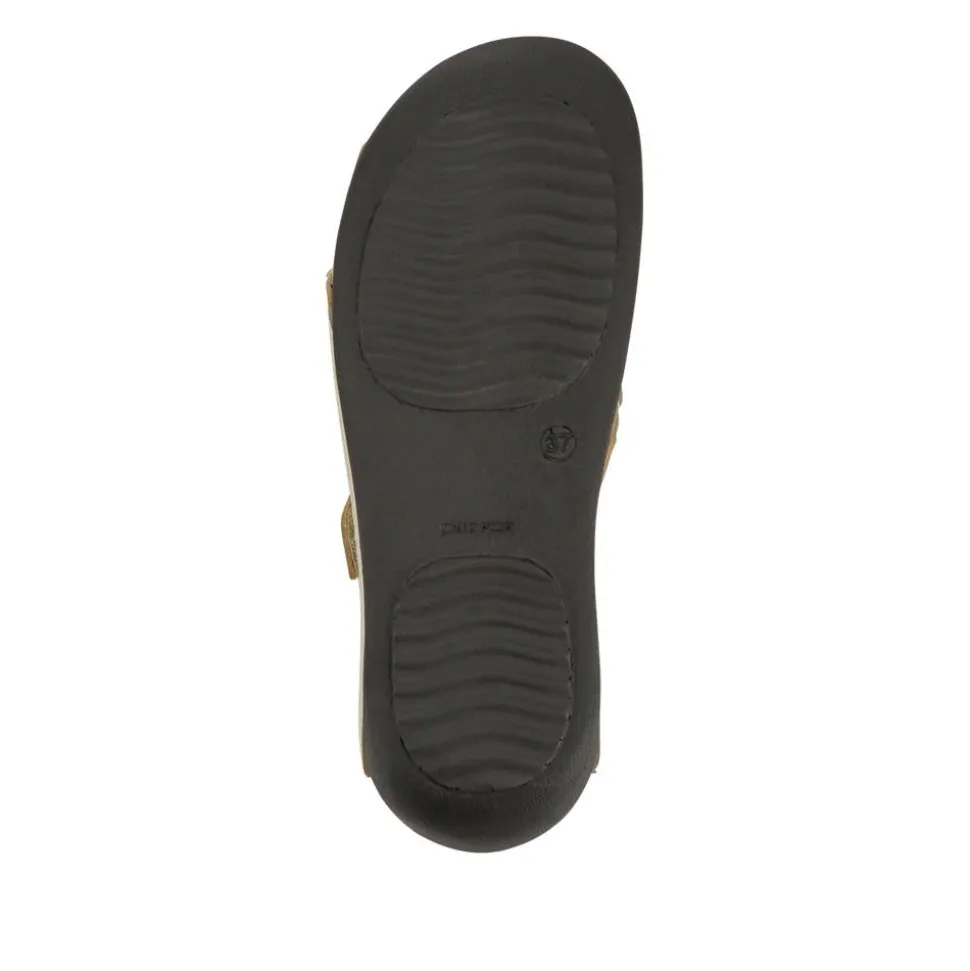 Lightweight Touch Fasten Mules - Beige