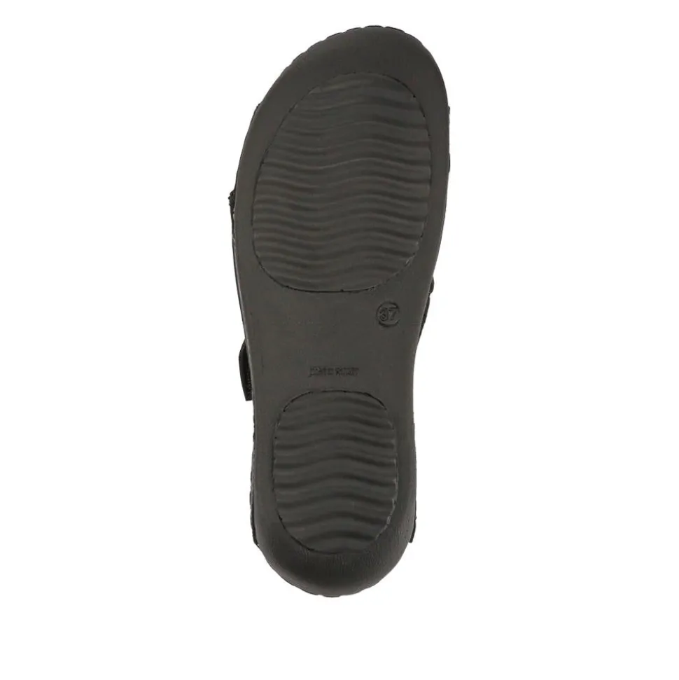 Lightweight Touch Fasten Mules - Black
