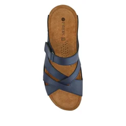 Lightweight Touch Fasten Mules - Navy