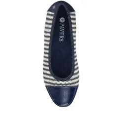 Lightweight Two-Tone Pumps - Navy-White