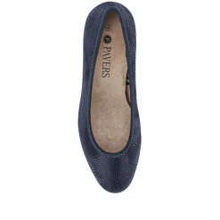 Lightweight Vegan Court Shoes - Navy Shimmer