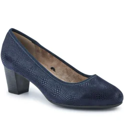 Lightweight Vegan Court Shoes - Navy Shimmer