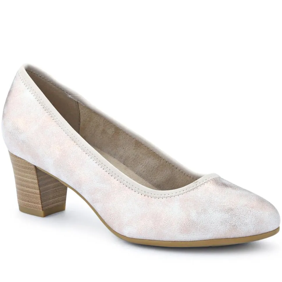 Lightweight Vegan Court Shoes - Rose Gold