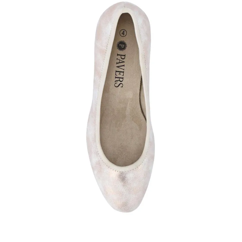 Lightweight Vegan Court Shoes - Rose Gold
