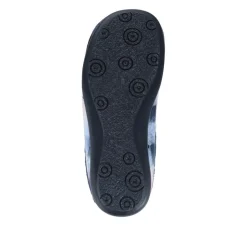 Lightweight Velour Kitten Slippers - Navy