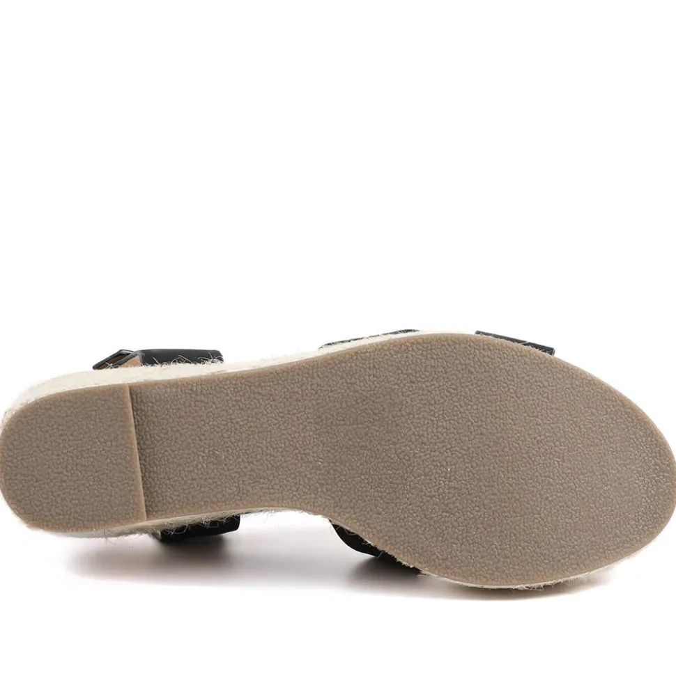 Lightweight Wedge Espadrilles - Black