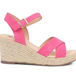 Lightweight Wedge Espadrilles - Pink
