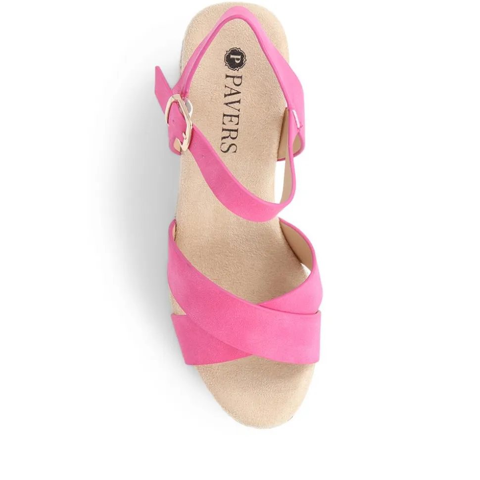 Lightweight Wedge Espadrilles - Pink
