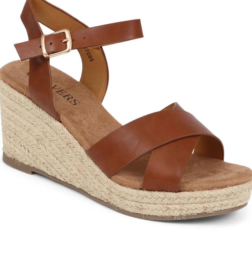 Lightweight Wedge Espadrilles - Tan
