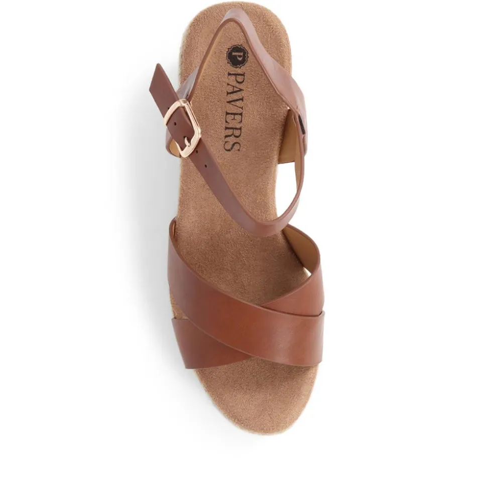 Lightweight Wedge Espadrilles - Tan