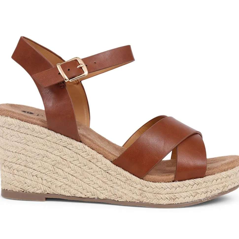 Lightweight Wedge Espadrilles - Tan