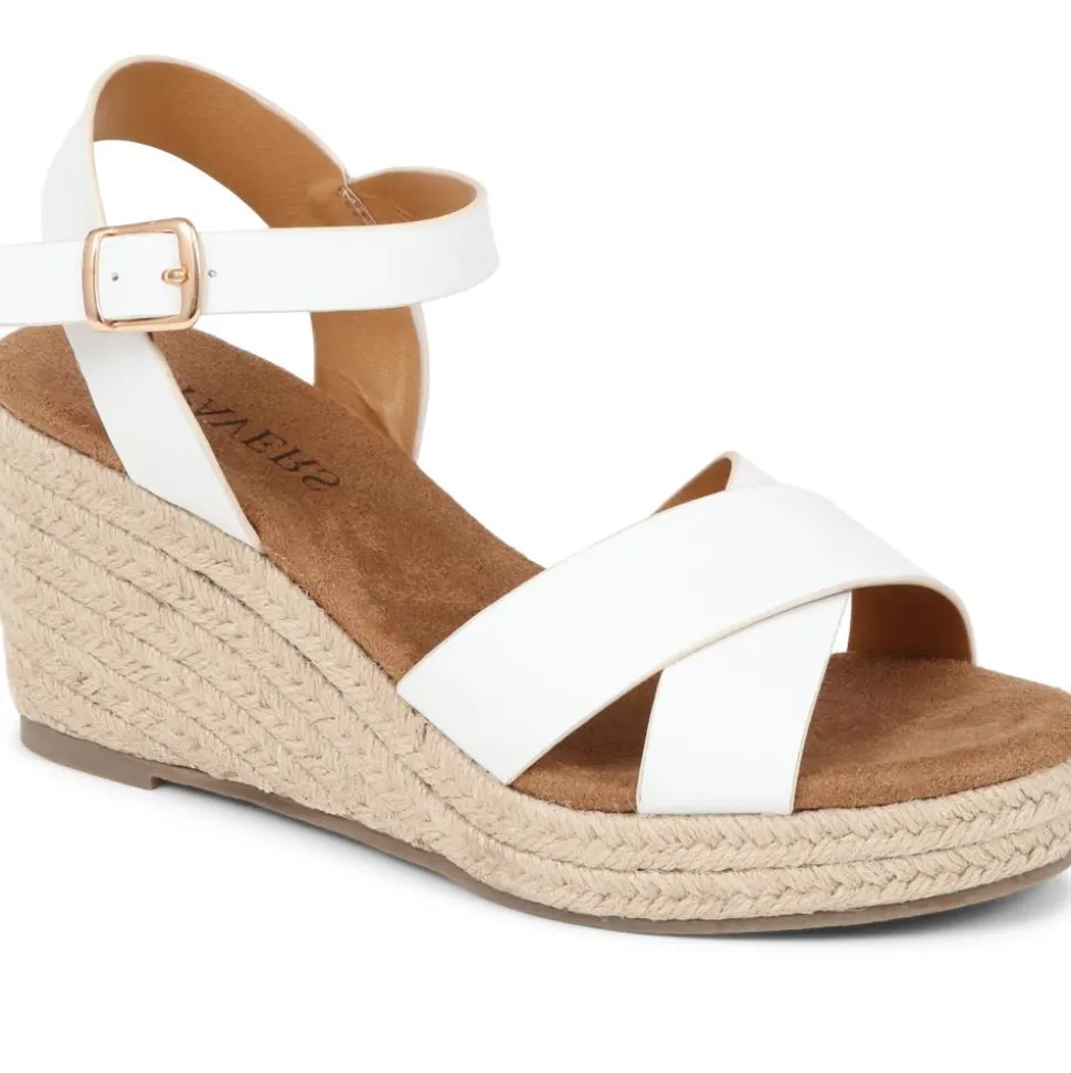 Lightweight Wedge Espadrilles - White