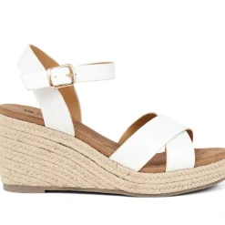 Lightweight Wedge Espadrilles - White
