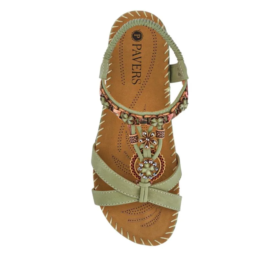 Lightweight Wedge Heel Mules - Sage
