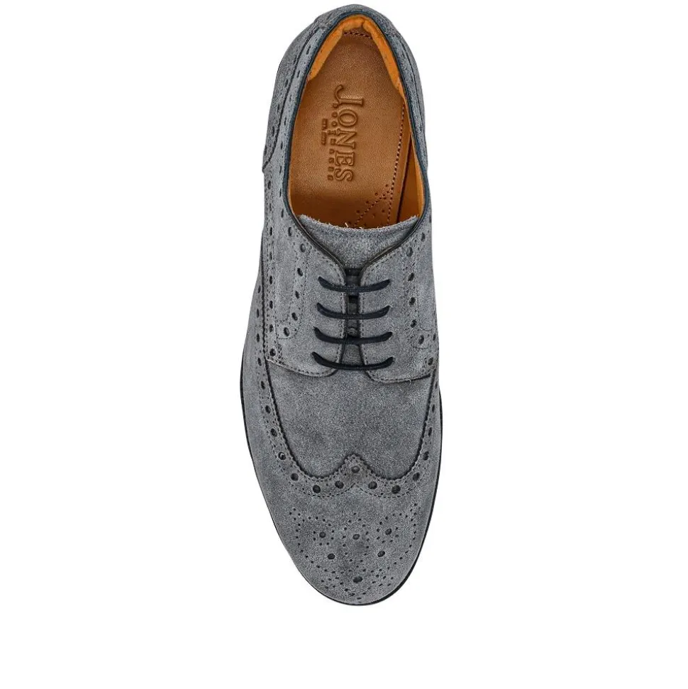 LondonCity2 Brogue Derby Shoes - Grey Suede