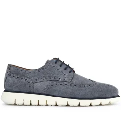 LondonCity2 Brogue Derby Shoes - Grey Suede