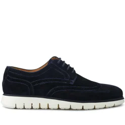 LondonCity2 Brogue Derby Shoes - Navy Suede