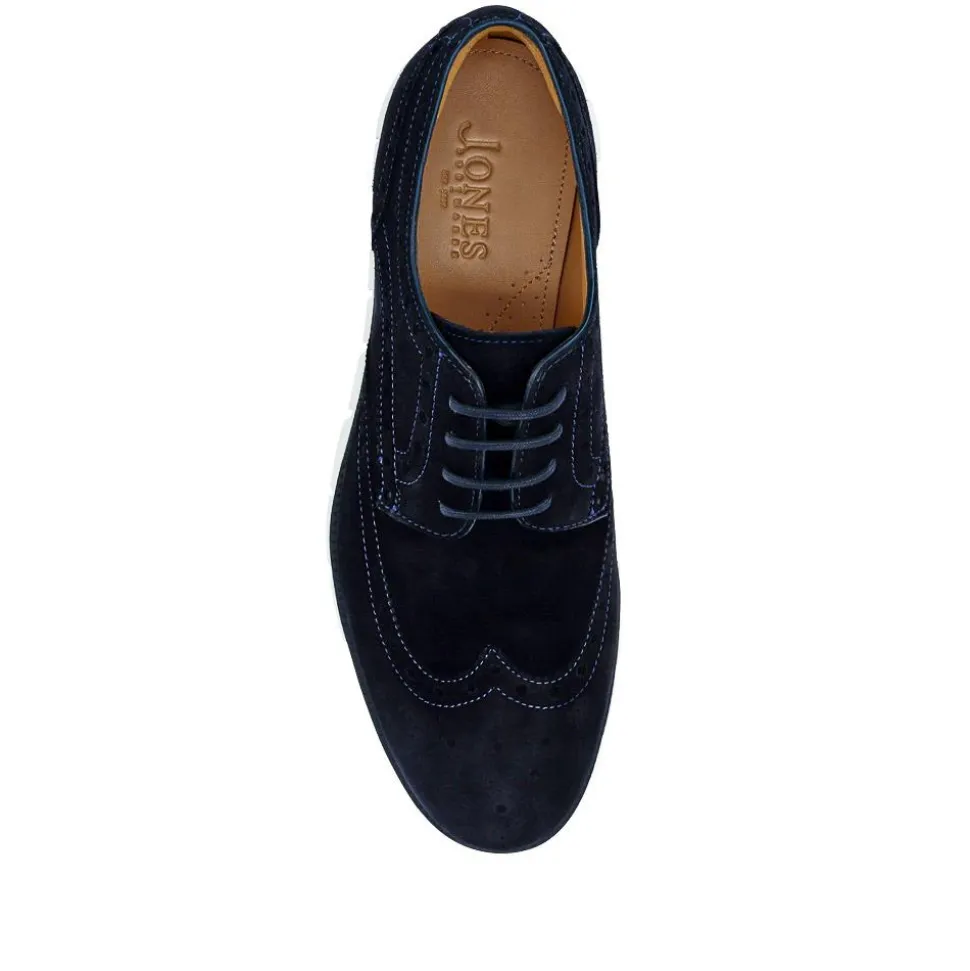 LondonCity2 Brogue Derby Shoes - Navy Suede