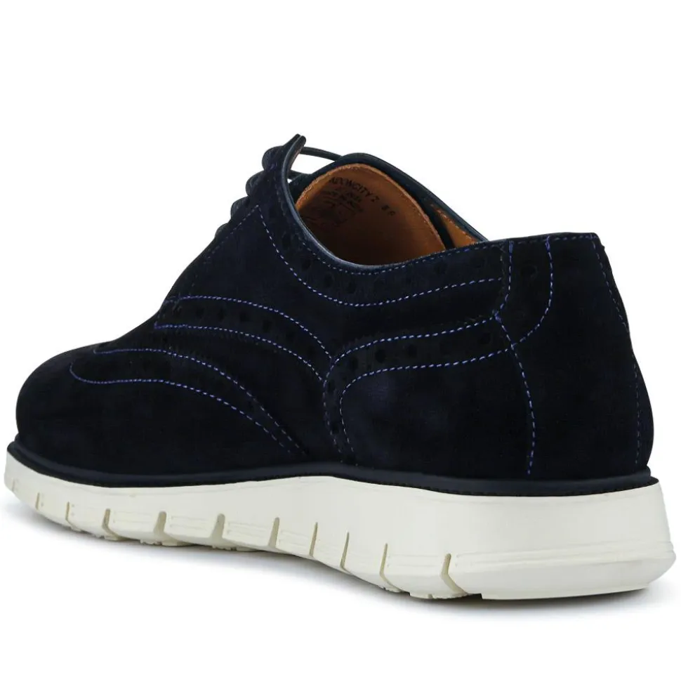 LondonCity2 Brogue Derby Shoes - Navy Suede
