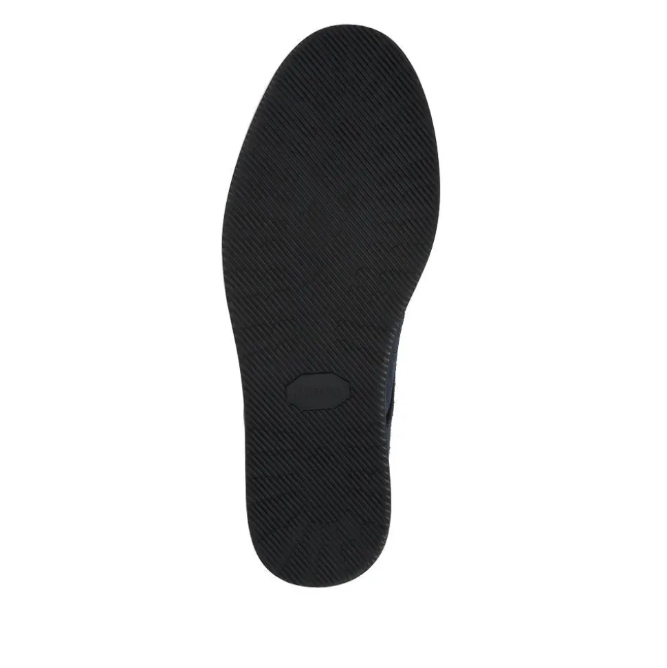 Longfield Wide Fit Leather Lace Up Shoes - Navy Suede