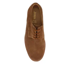 Longfield Wide Fit Leather Lace Up Shoes - Tan Suede