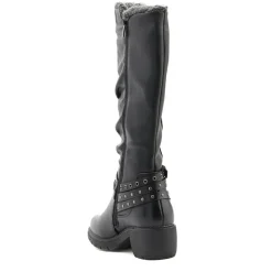 Long Slouch Boots - Black