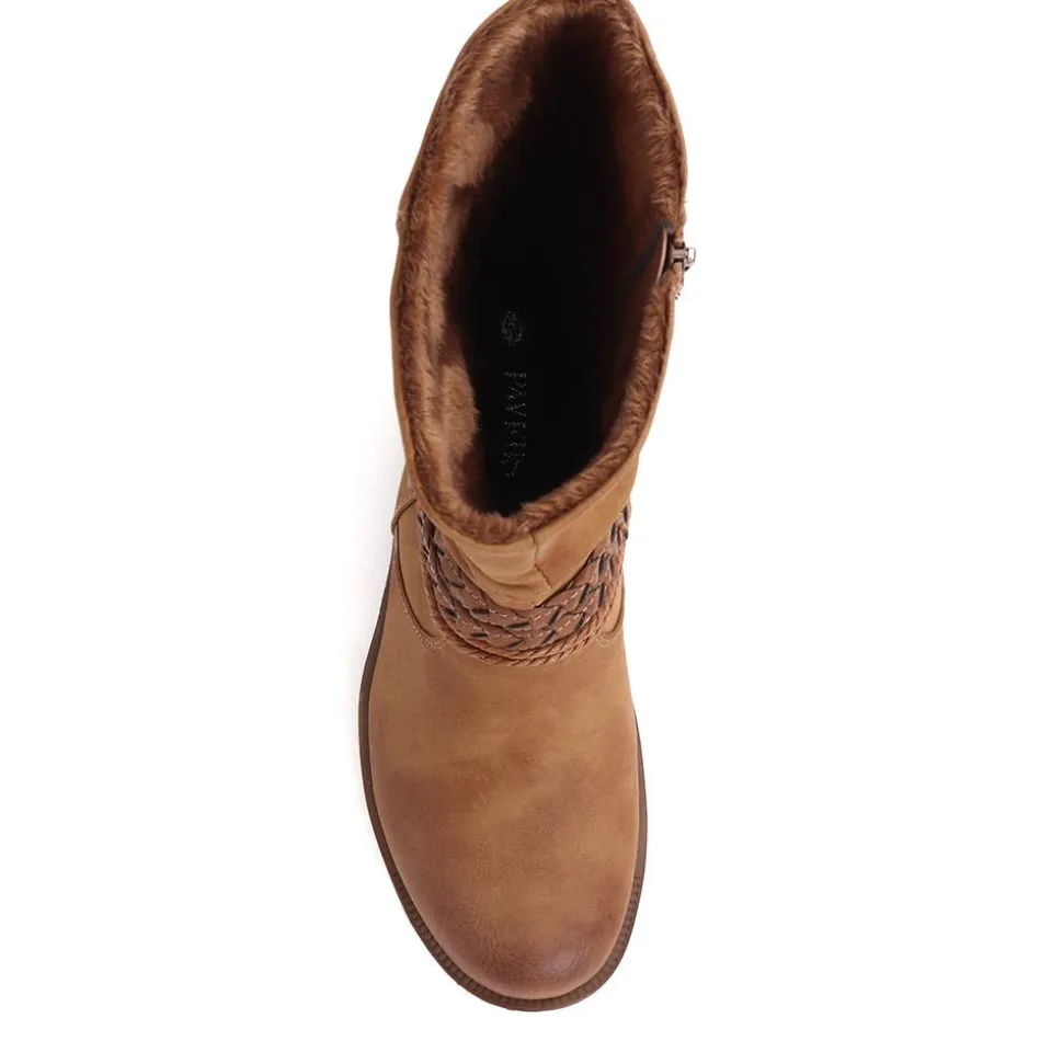 Long Slouch Boots - Tan
