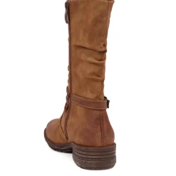 Long Slouch Boots - Tan
