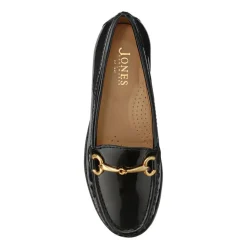 Lorella Leather Heeled Loafers - Black Patent