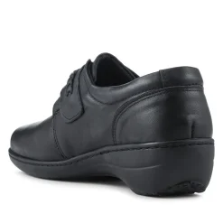 Loretta Leather Adjustable Fit Monk Shoes - Black