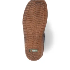 Loretta Leather Embellished Shoes - Denim