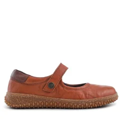 Loretta Leather Mary Janes - Tan