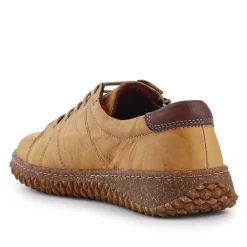 Loretta Leather Trainers - Mustard