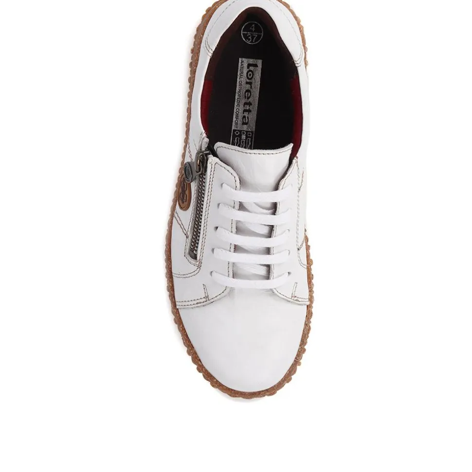 Loretta Leather Trainers - Off White