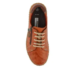 Loretta Leather Trainers - Tan
