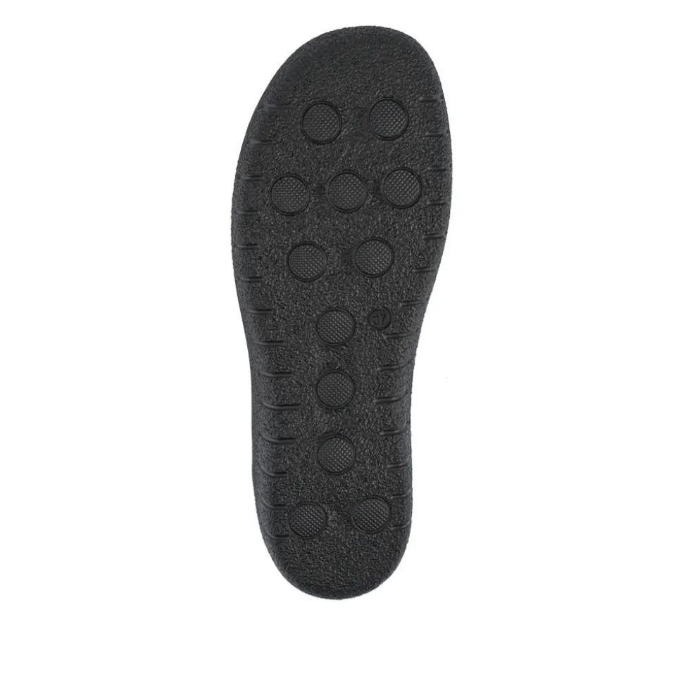 Loretta Smart Leather Loafers - Black-Metallic Print