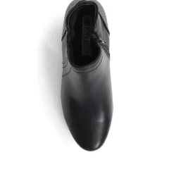 Low Heel Ankle Boots - Black
