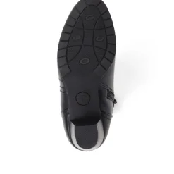 Low Heel Ankle Boots - Black
