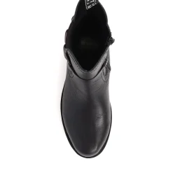 Low Heeled Chelsea Boots - Black