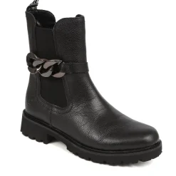 Low Heeled Chelsea Boots - Black