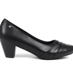 Low-Heeled Court Shoes - Black