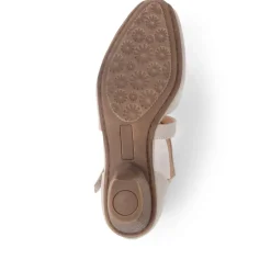 Low-Heeled Court Shoes - Taupe