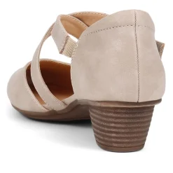 Low-Heeled Court Shoes - Taupe