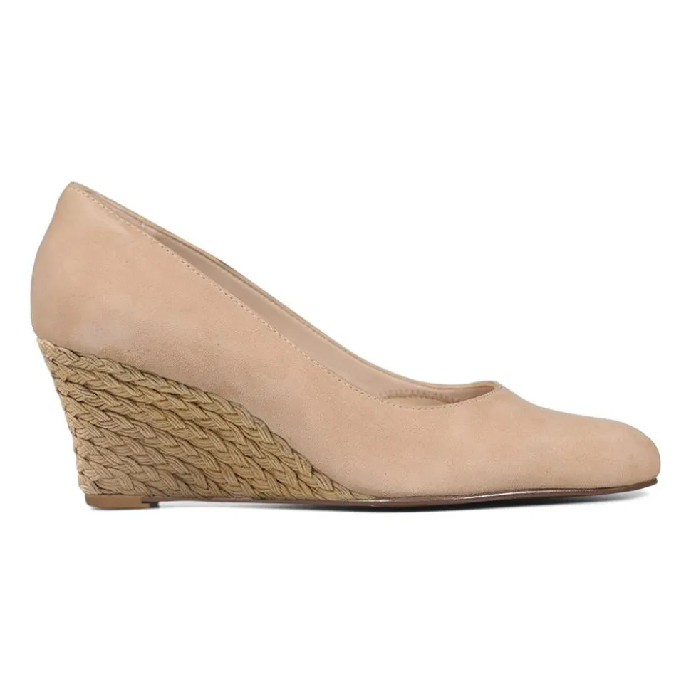 Lux Comfort Wedges - Latte Suede