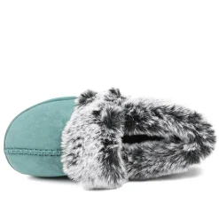 Luxury Velour Cushioned Slippers - Teal