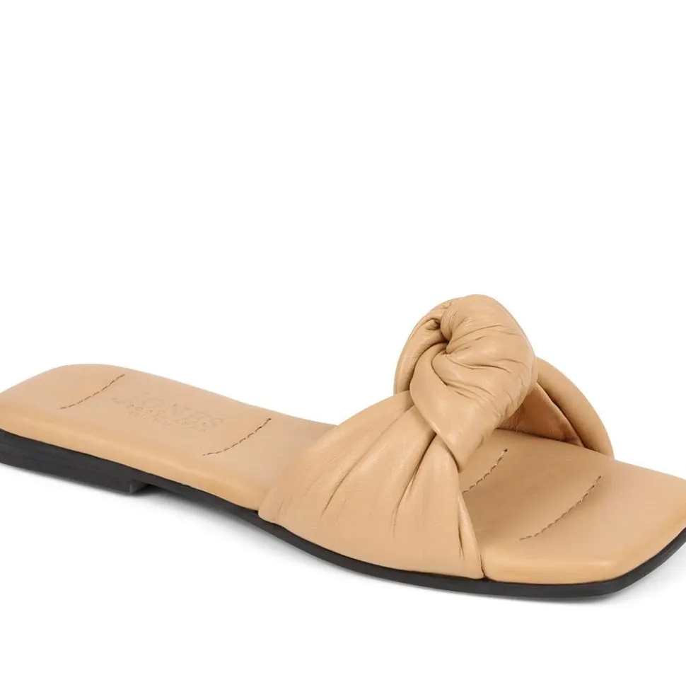 Madelena Slip-On Mules - Tan