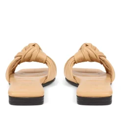 Madelena Slip-On Mules - Tan
