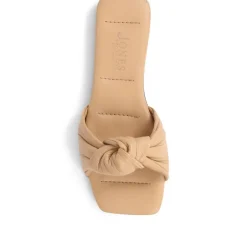 Madelena Slip-On Mules - Tan